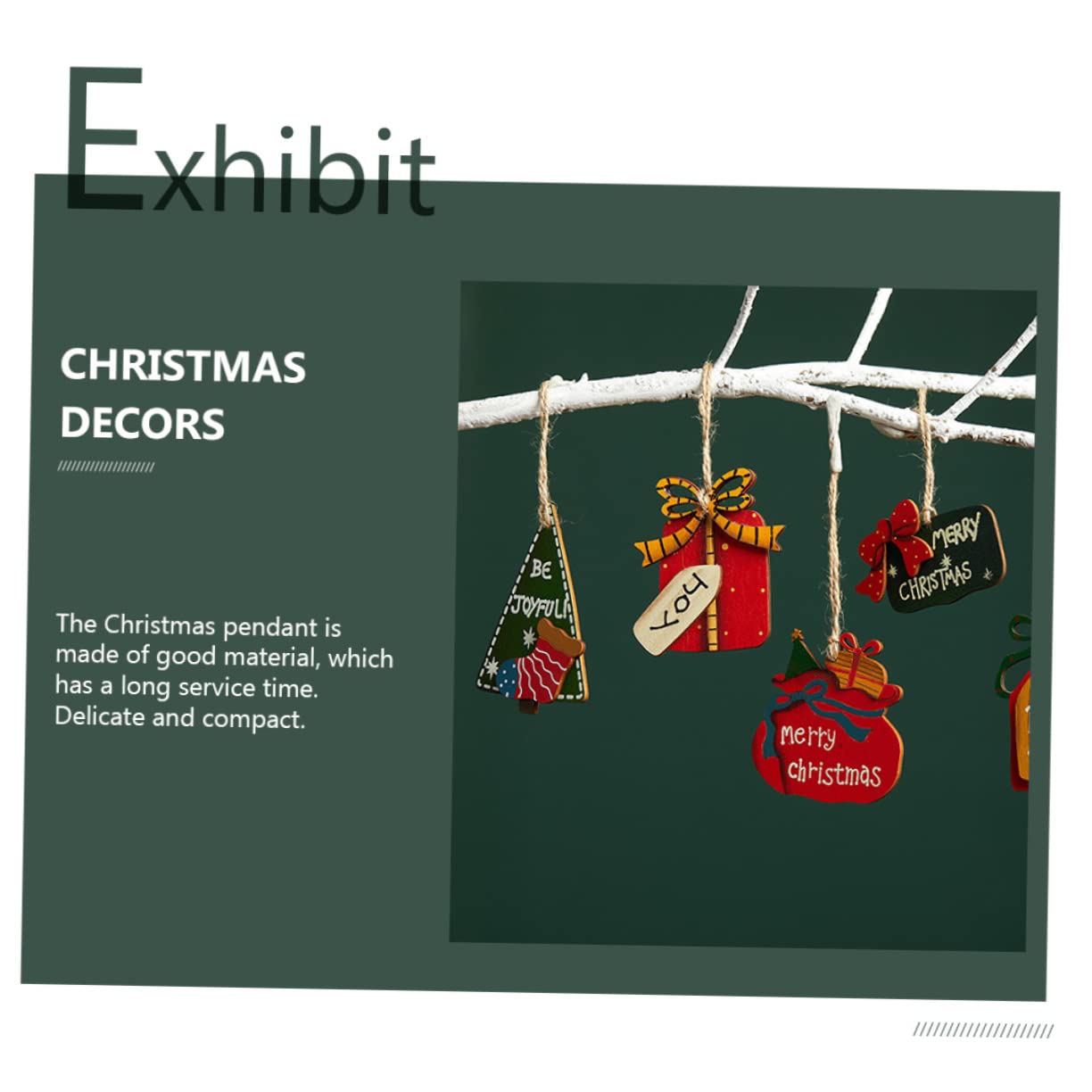 3 pièces décorations de noël noël en Bois Goutte Vacances Arbre Ornement Rustique Joyeux noël Signe décor de noël Bureau Haut décor Suspendus Ornements ustensiles de noël 7c Arbre de noël