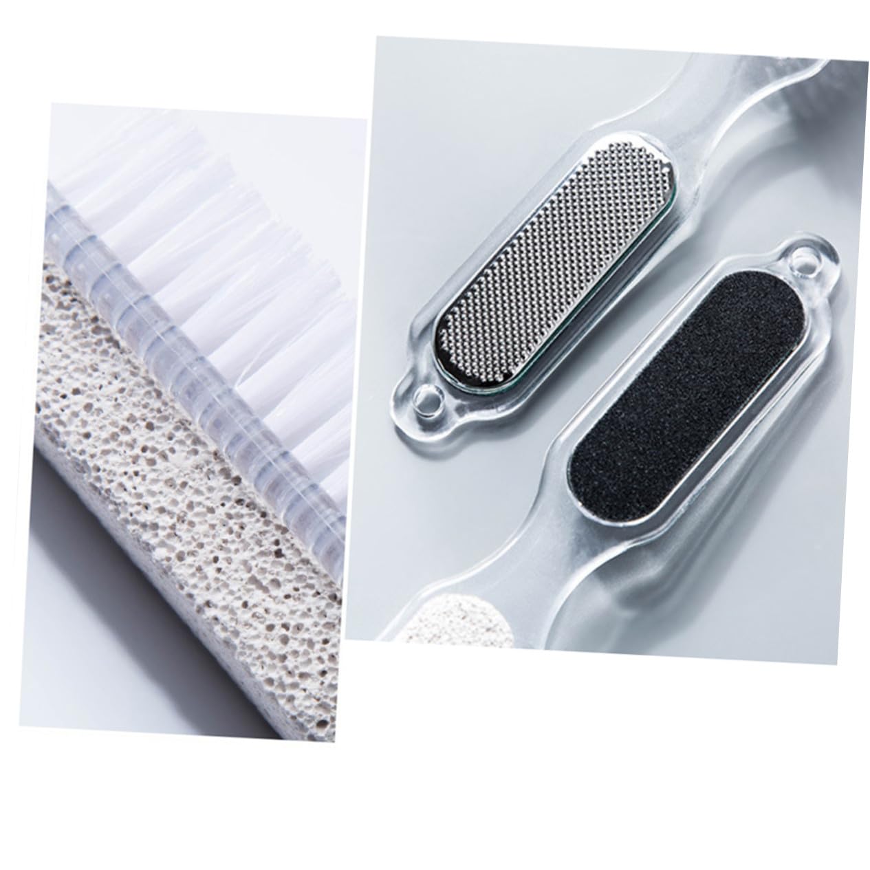 Veemoon Foot Care Kit con Raspa Piedi Spazzola per Unghie Pietra Pomice per Esfoliazione e Rimozione di Morta Kit Ergonomico per Piedi Lisci e Rinnovati