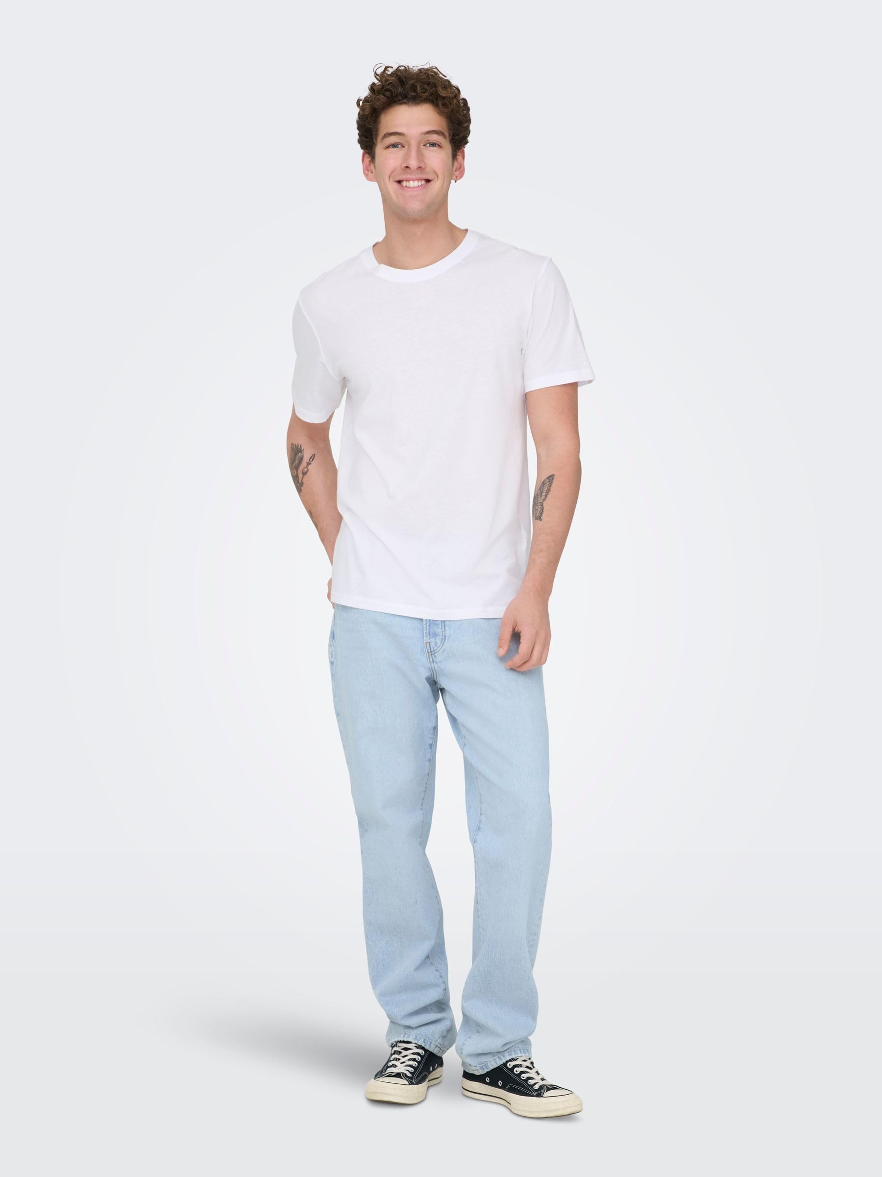 Only & Sons Loose fit Jeans ONSEDGE Mid Rise Straight Fit Jeans