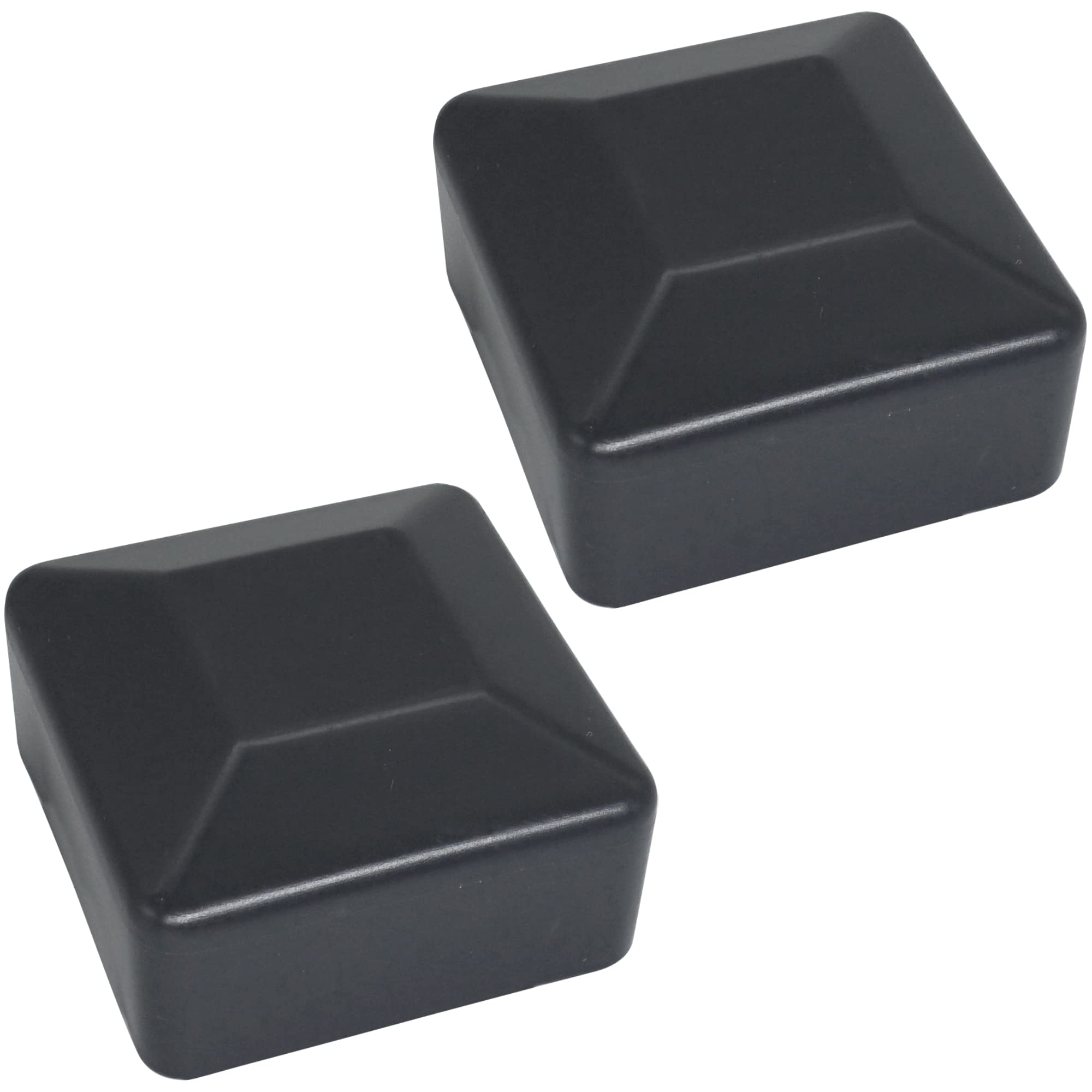 Skir'co Ral 7016 (2 Pcs) Fence Post Caps, Square 50 X 50 Mm Grey Plastic Caps For Fence Posts, Anthracite Grey Colour