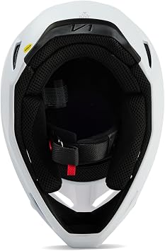 Fox Racing V1 Solid Helmet, Mips Technology, Ventilated, True-to-Size Fit, Removable Liner, Cheek Pads, MX & Off-Road Protection, Matte White, Size: S