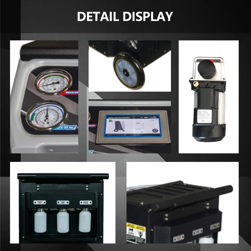 KATOOL Fully Automatic Refrigerant Recovery Machine AC Recovery Machine Automotive Recovery and Recharge of R134YF AC Machine