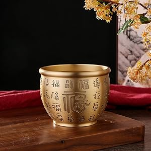 銅細工 聚宝盆 置物 招米 聚米 大盆 工芸品 装飾品 美術品 銅細工 聚宝盆 置物 招米 聚米 大盆 工芸品 装飾品 美術品