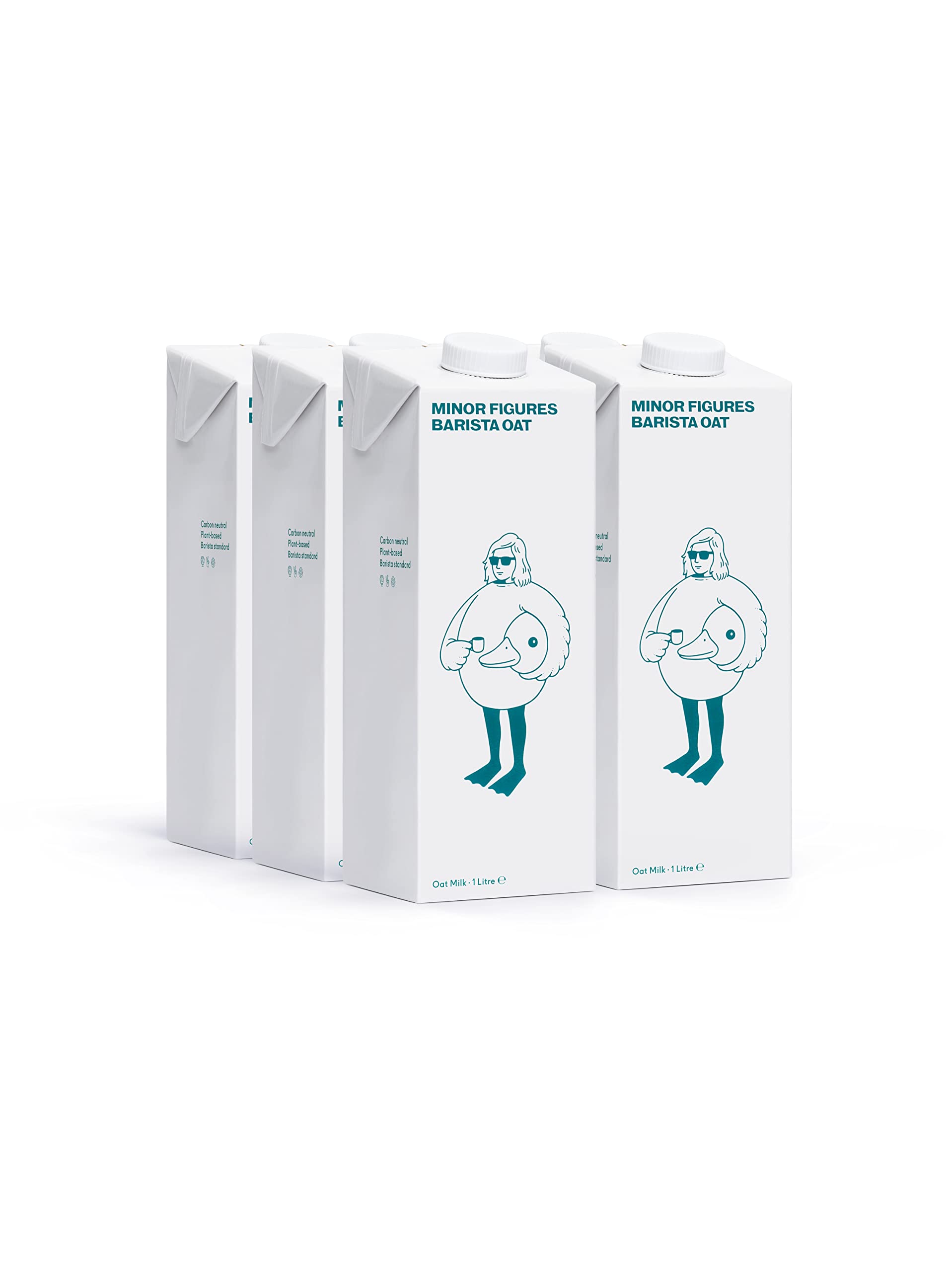 Minor Figures Oat Milk Barista – Formulated by Coffee Baristas – Vegan – No Sugar – No Dairy, (Pack of 6 x 1Ltr)