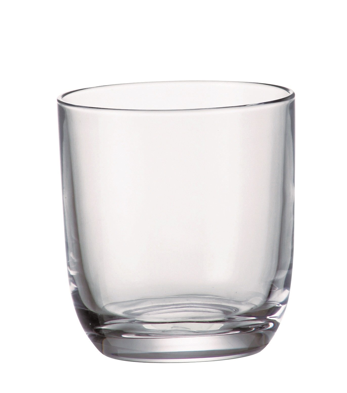 Red Vanilla Orbit Tumbler Glass, 280ml, Set of 6, Clear