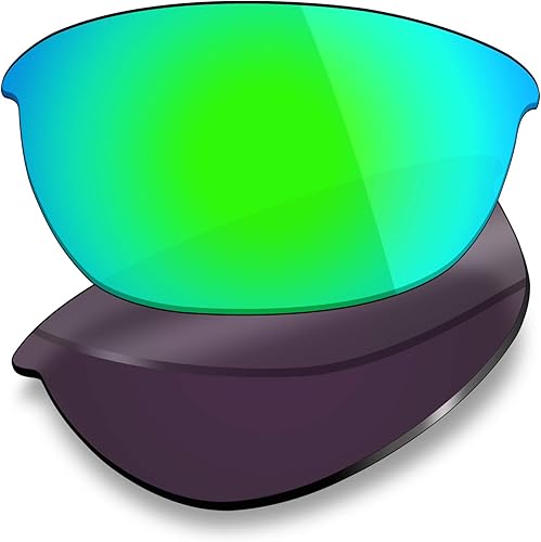 Miniatura 4 de Mryok 6 Pairs Polarized Replacement Lenses for Oakley Half Jacket 2.0 OO9144 Sunglass - Stealth Black/Fire Red/Ice Blue/Silver Titanium/Emerald