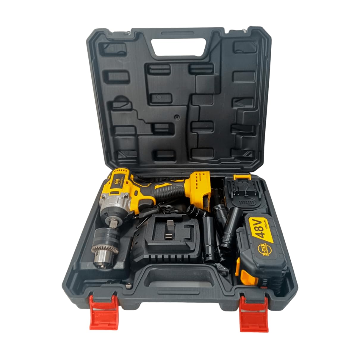 Parafusadeira Furadeira De Impacto B-TEK BT-DZ13 48V 2 Baterias