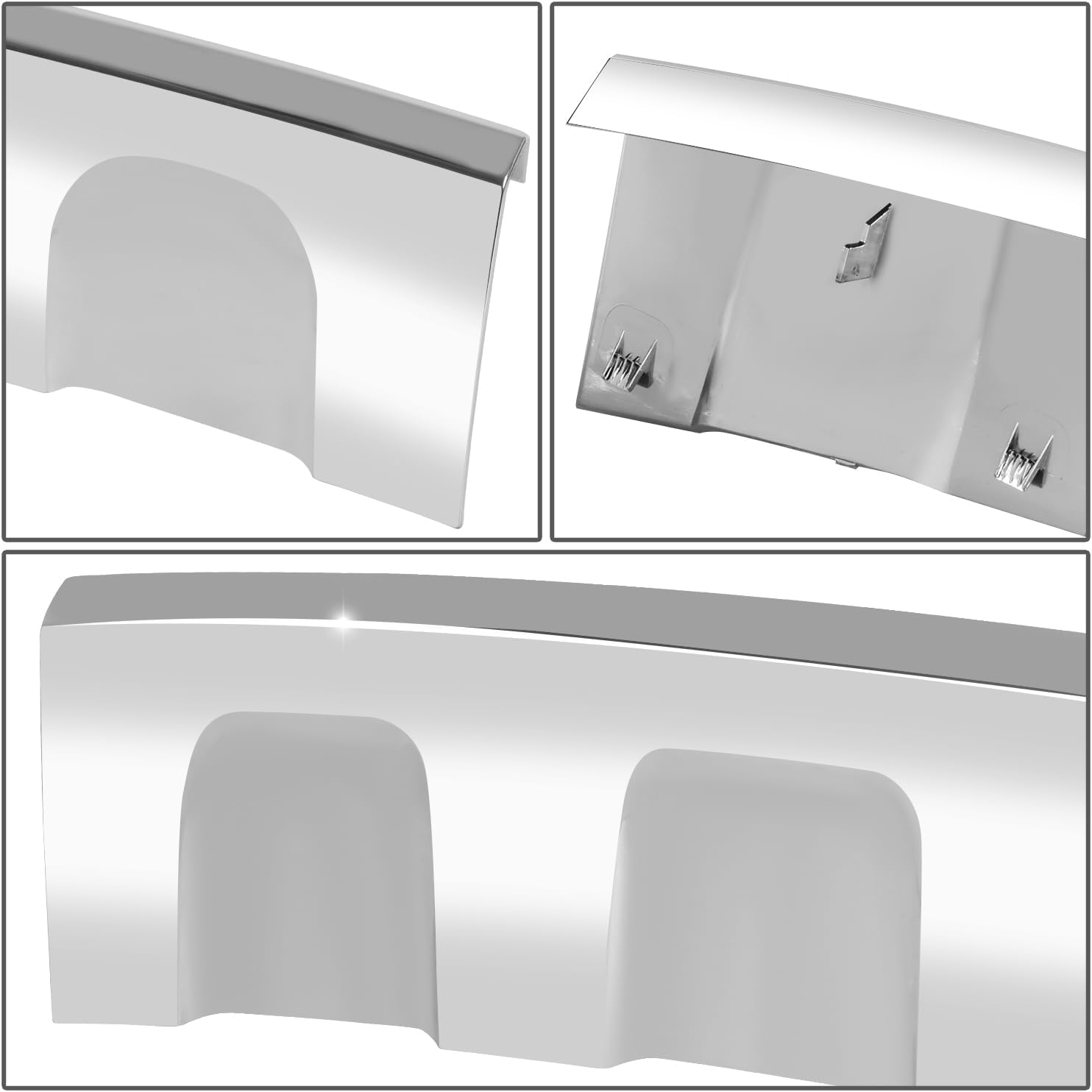 Auto Dynasty CH1090142 Factory Style Front Lower Bumper Valance Air Deflector Compatible with Jeep Grand Cherokee Laredo, Limited, Overland 2011-2013, Polished Chrome