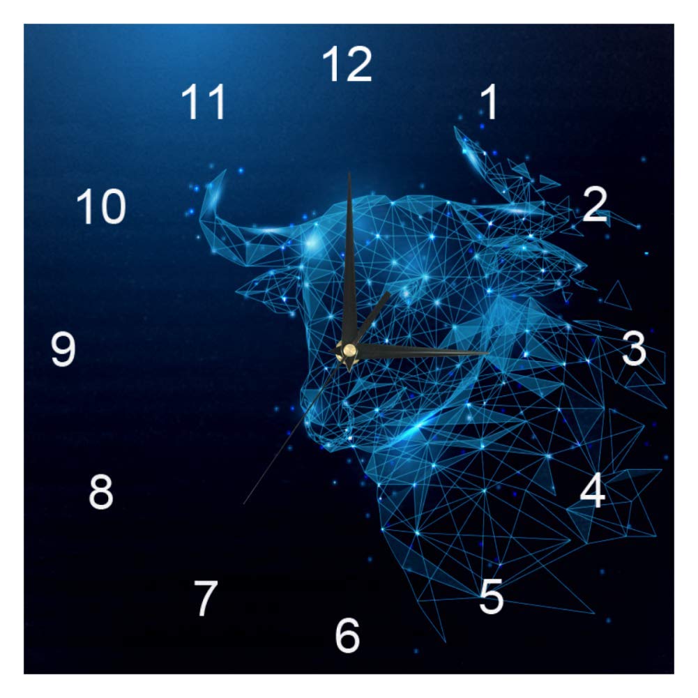 Horloge murale carrée anti bruit pour retrouver le sommeil dans sa chambre à coucher