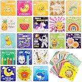 Fantasyon Lunchbox Notes for Kids, 60 Pcs Cute Lunch Notes for Kids, Inspirational and Motivational Love Lunch Box Cards for Boys Girls Kindergarten Back to School Gifts Bake Sales Picnics