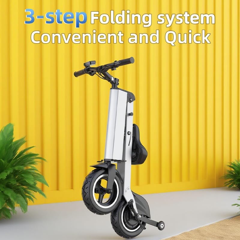 Miniatura 9 de 2Wheels - Neumáticos eléctricos de 10 pulgadas, scooter de movilidad de 36 V, 7.5 AH, batería de 250 W, motor de 15 Mph 15 millas para adultos para