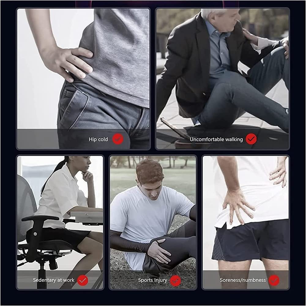 3 Vibrationsmodus Kompressionsbandage Für Hüfte, Bandage Oberschenkel Verstellbare Leistenbandage FüR Hip Ischias Verletzung Schmerzlinderung