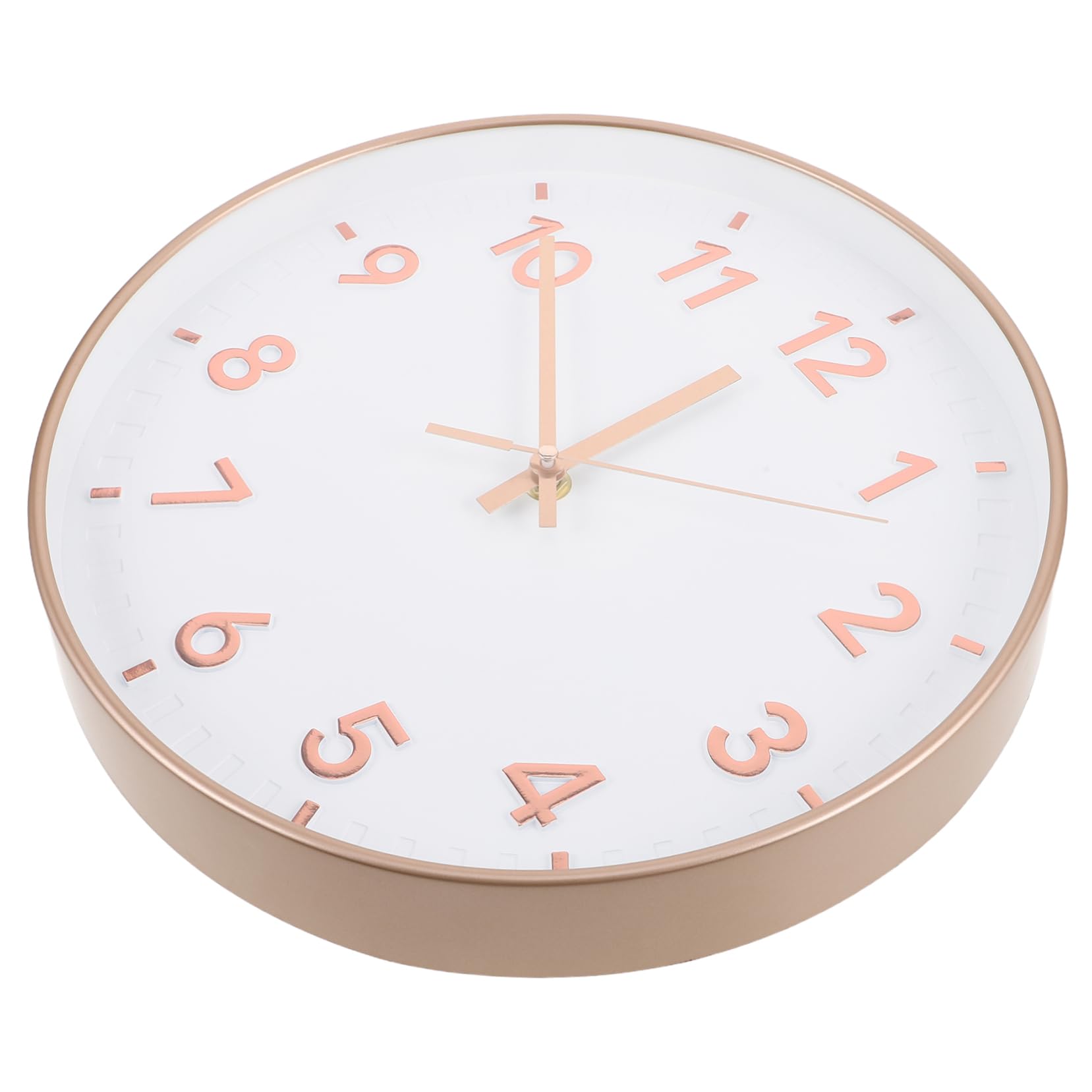 UKCOCO Reloj De Pared Sencillo Reloj Silencioso Dormitorio Reloj Redondo Silencioso Reloj De Pared Moderno Digital Reloj Digital De Estilo Simple Abs
