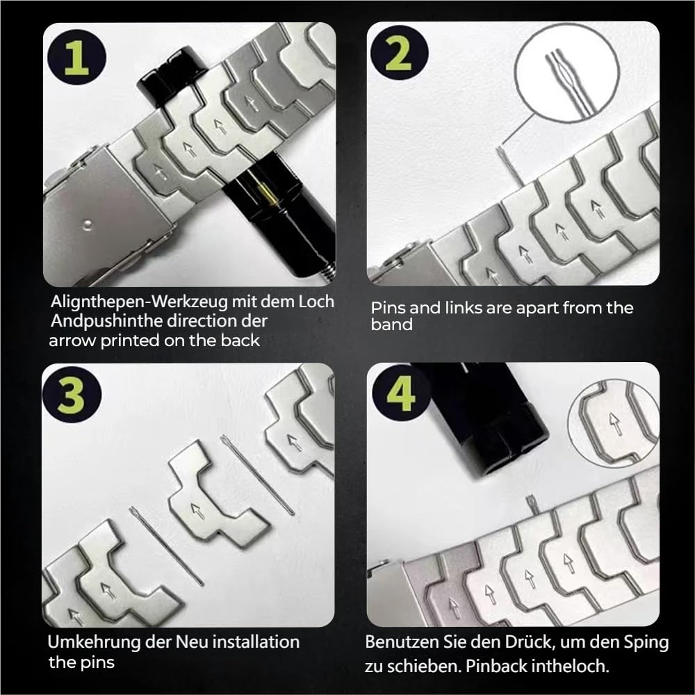 20mm 22mm Universelles Titan-Schnellverschluss-UhrenMetallarmband