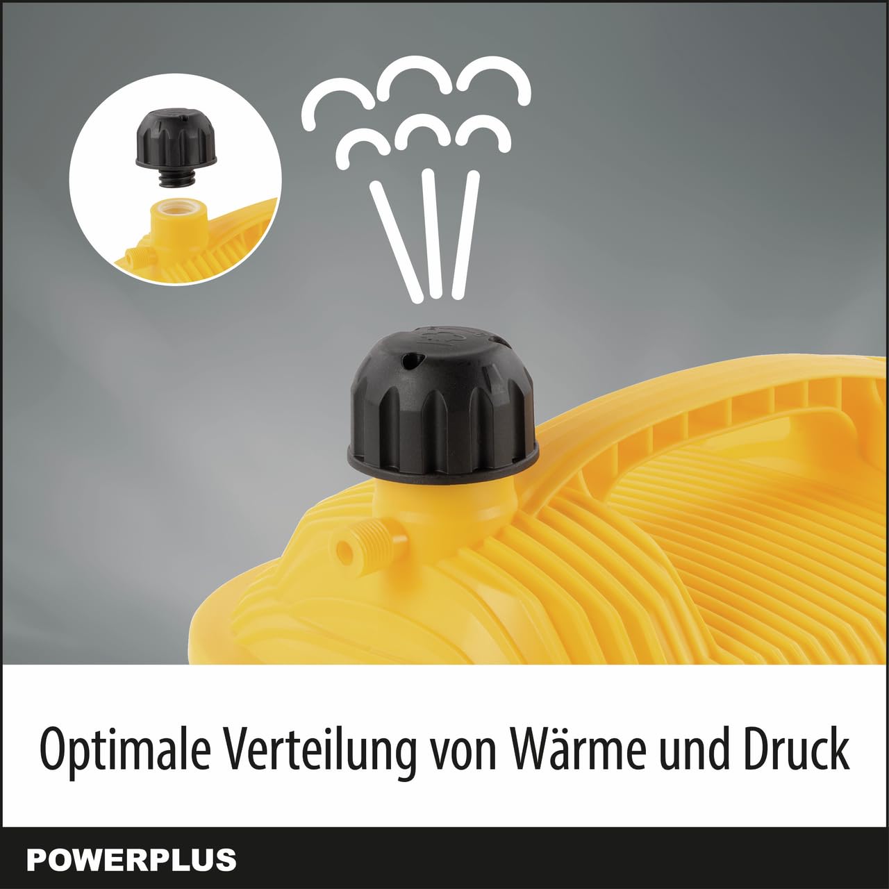 Powerplus elektrischer Dampftapetenablöse POWX3410-2000W Tapetenablöser - 4.5L Tank - 90min Arbeitszeit - 280x190mm Dampfplatte