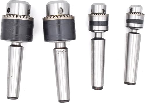4-Inch 4-Jaw Self-Centering Chuck Set 1Set MT1 MT2 MT3 MT4 B10 B12 B16 B18 0.6-6/1-10/1-13/3-16/5-20 Tapper Shank Drill Chuck Arbor Lathe CNC Drill Machine Wood with 1-Inch x 8TPI Thread (3 b18(3)