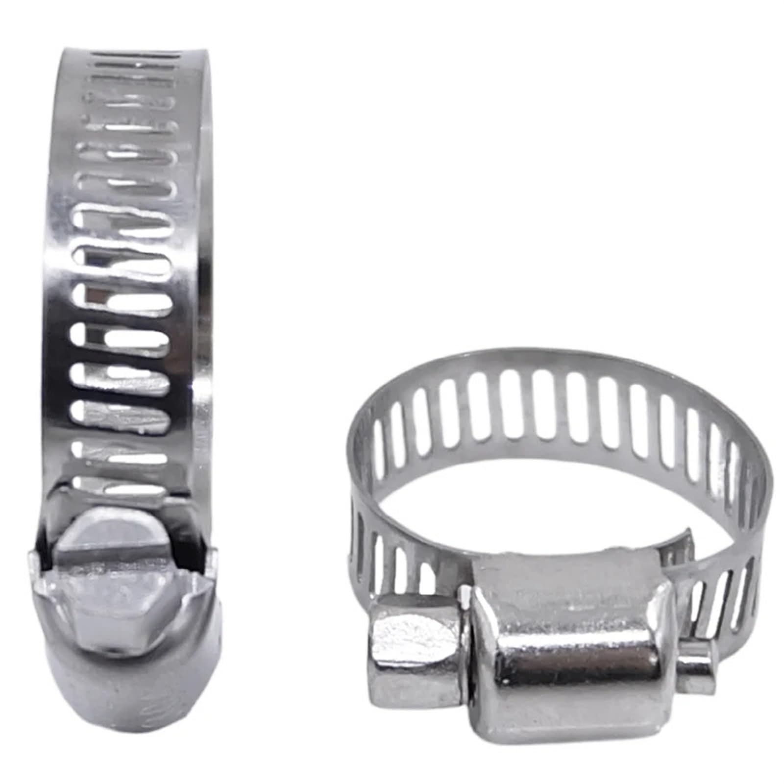 Abrazadera De Manguera Abrazaderas de manguera ajustables, abrazaderas de acero inoxidable, abrazaderas de tornillo sin fin, abrazaderas for tuberías de combustible de automóvil, herramientas fijas Pa