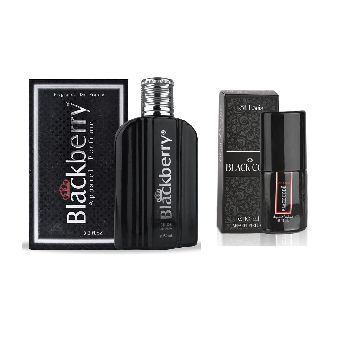 St. Louis Perfume Combo Blackcode 10ml & Blackberry 50ml Long Lasting Unisex Fragrance for Men & Women-image-28