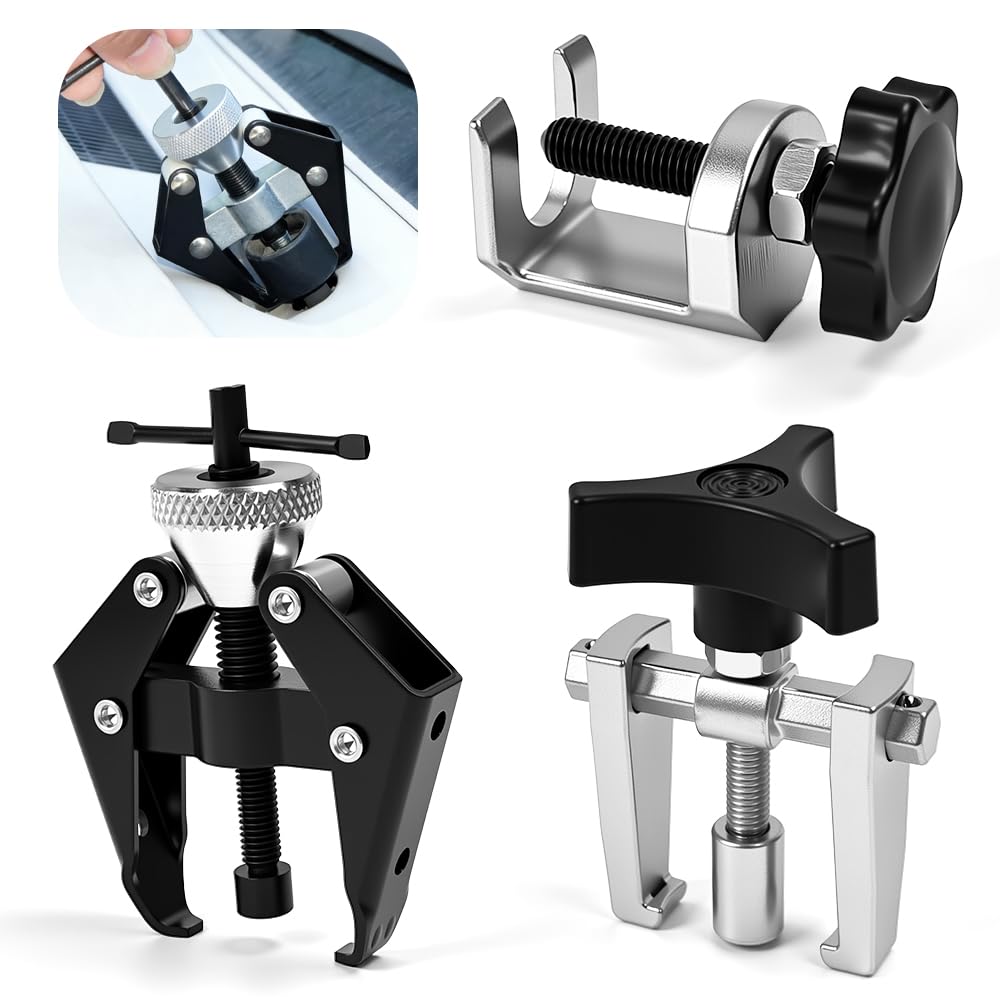 3 Pezzi Set di Estrattori per Tergicristalli Estrattore a Braccio per Tergicristalli per Auto Strumento di Rimozione Braccio Tergicristallo in Acciaio al Carbonio con Manopola Regolabile