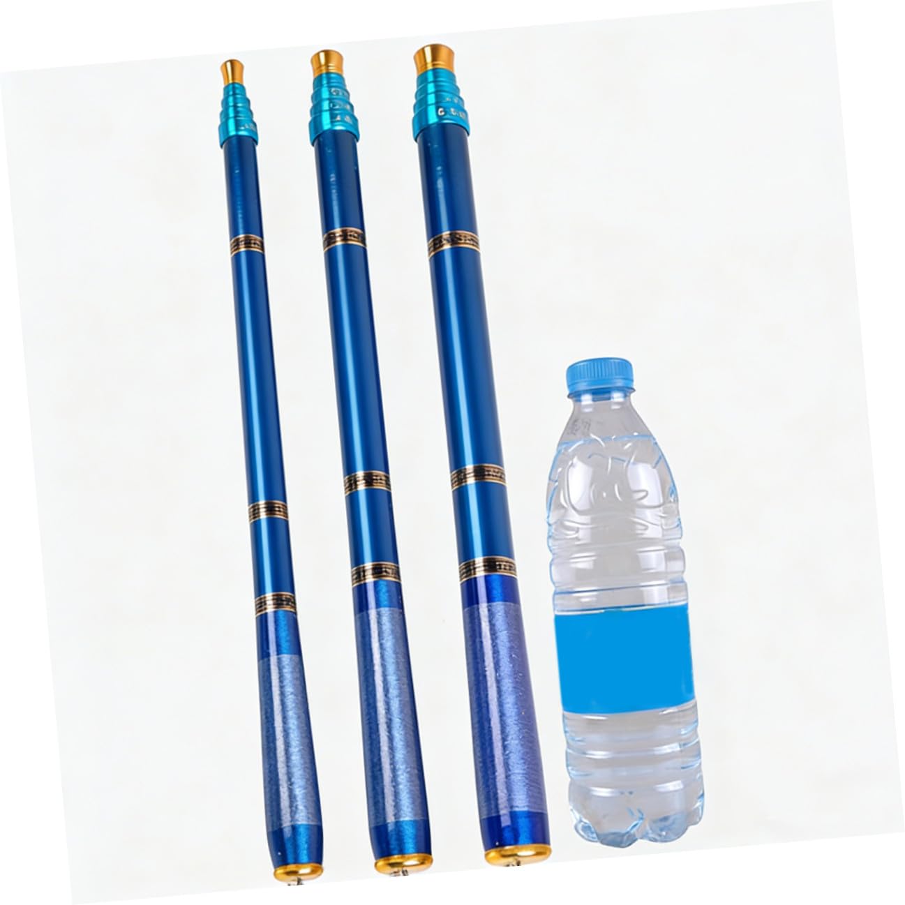 Canna da Pesca Blu Ultra Corta Retrattile in Fibra di Carbonio | Design Compatto, Alta Resistenza e Impugnatura Antiscivolo, Uso in Fiumi e Torrenti, Formato Leggero
