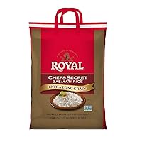 Vista 10 de Arroz Basmati Royal Chef's Secret en grano, extra largo, de 10 libras