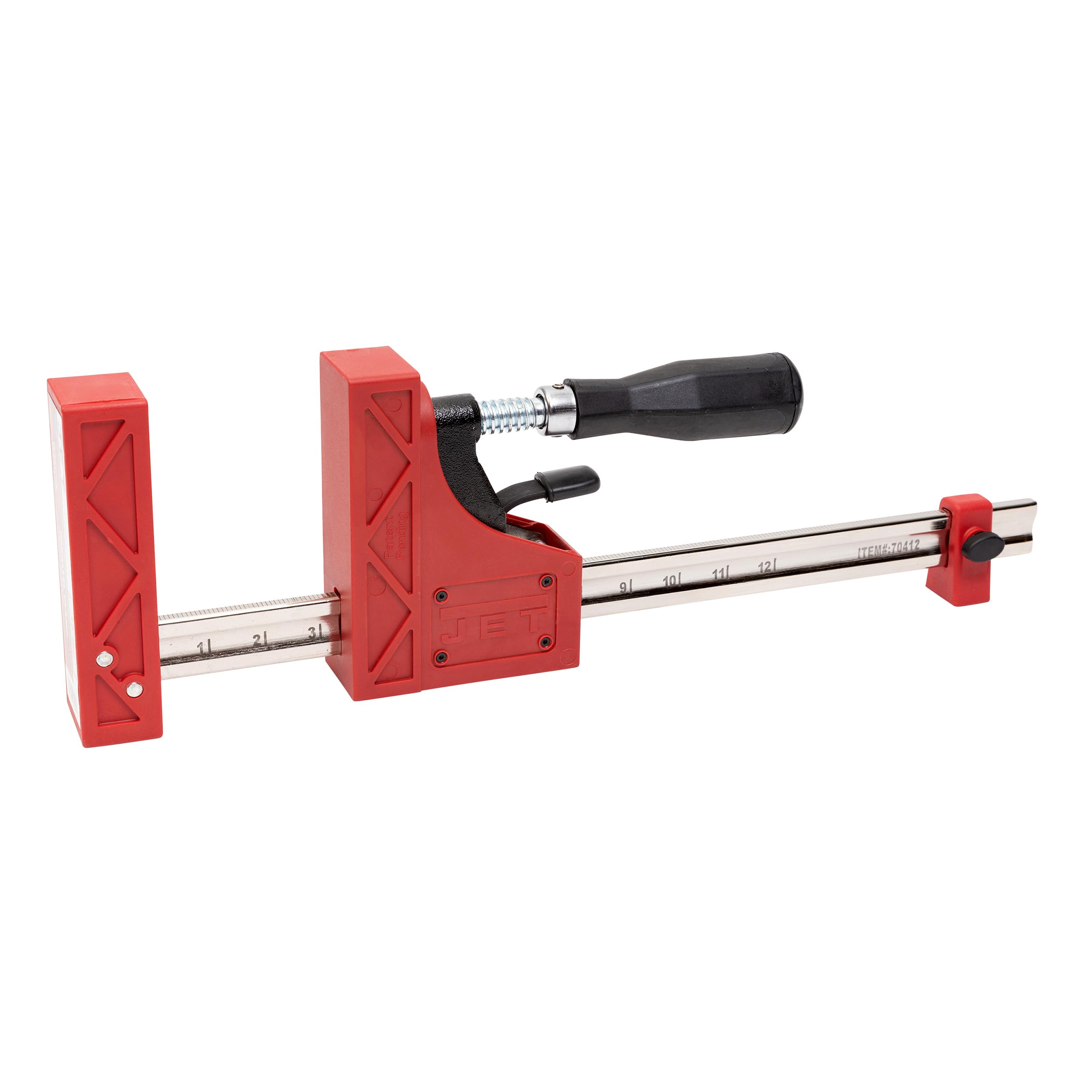 JET 12-Inch Woodworking Parallel Clamp, 1000 Lbs. Clamping Pressure (70412)