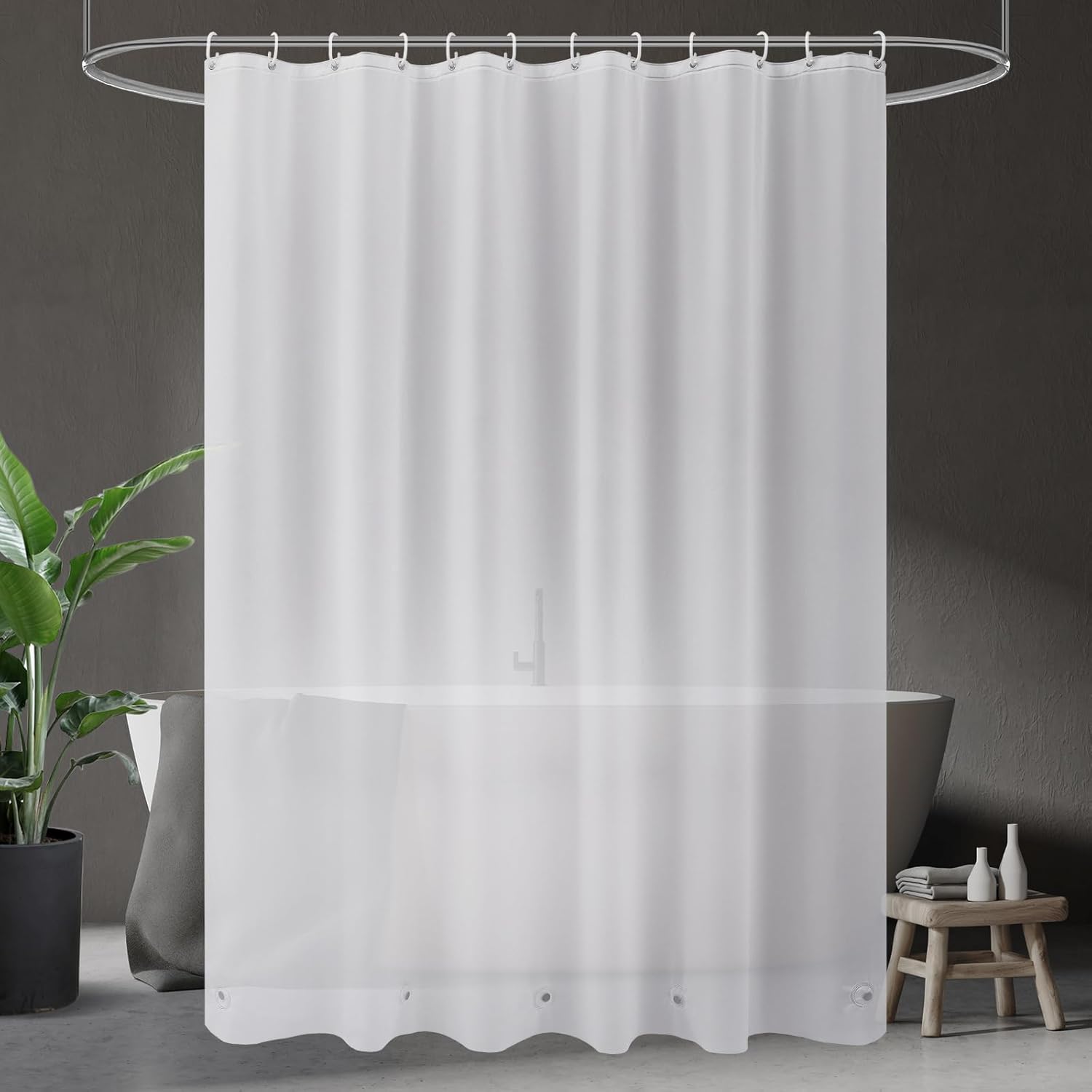 Amazon.com: UFRIDAY 60 Shower Curtain Liner Frosted,60x72 inches Shower ...