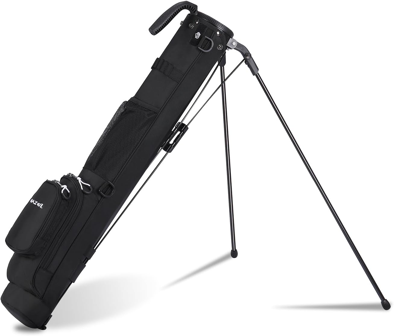 MAZEL Lightweight Golf Bag for Men – Easy to Carry Golf Clubs Bag with Shoulder Strap,Pitch n Putt Golf Stand Bag for Driving Range,Par 3 and Executive Courses - Fit Up to 8 Clubs Black