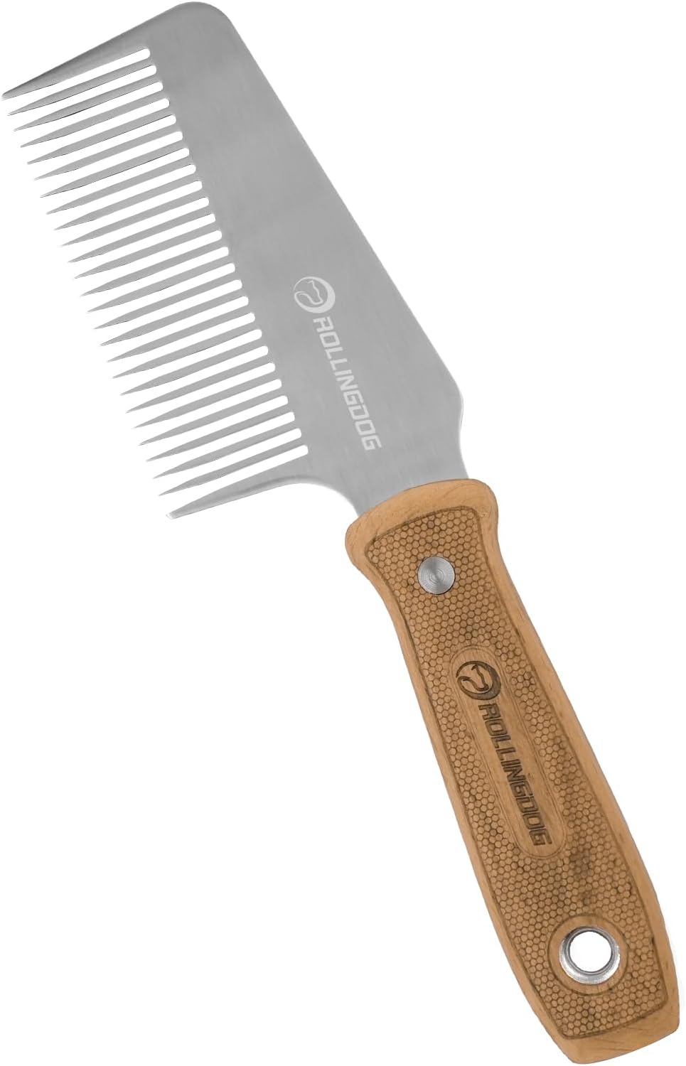 Heavy Duty Brush Comb- Paint Brush Cleaner Tool with 35mm Stainless Steel Teeth for Thick Ferrule Brushes, Deck Fence Brushes