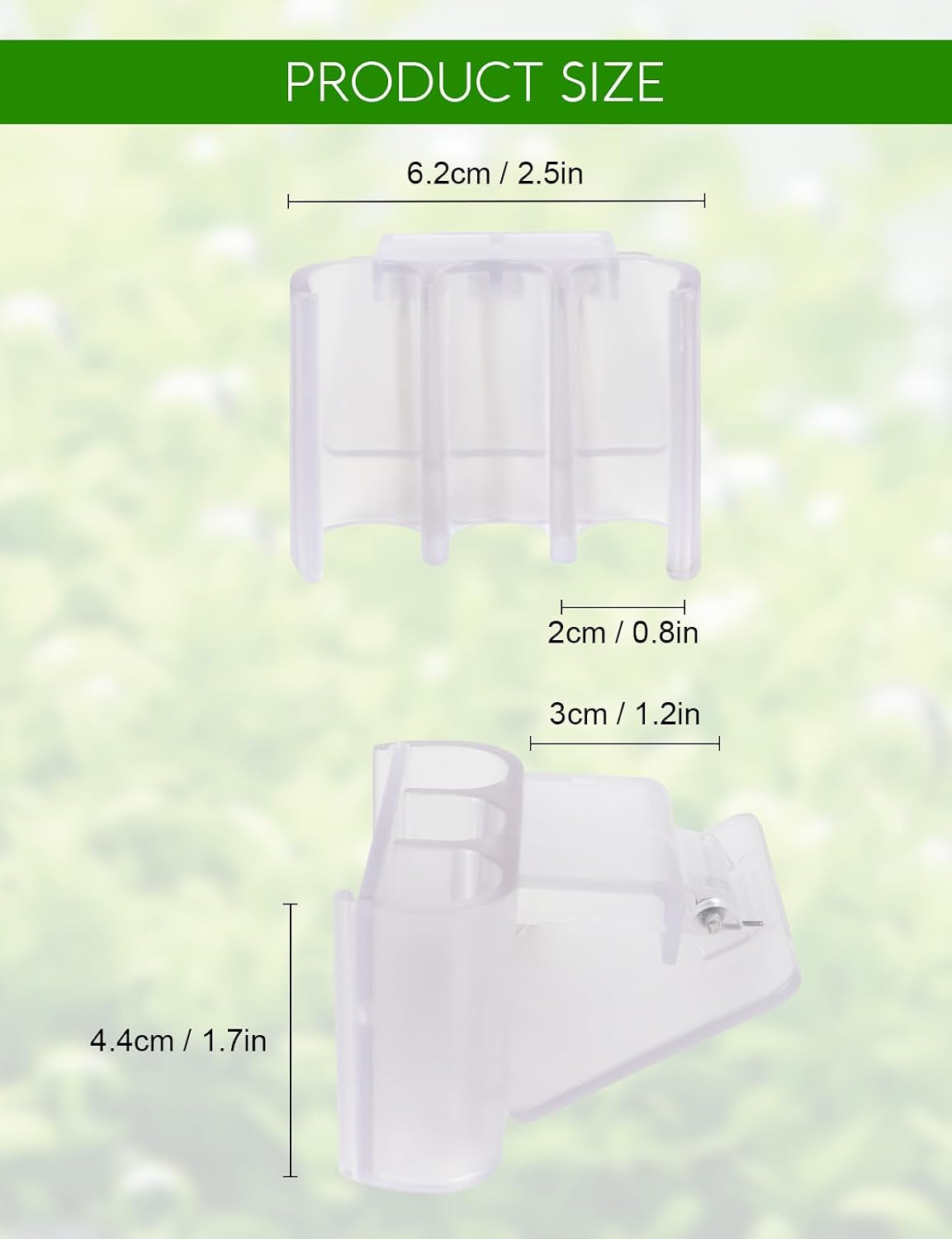 4 Pk Upgraded Aquarium Plant Holder, 3-Hole Hanging Aquarium Plant Holder with Clip, Suitable for Fish Tank Plant Potting, Aquarium Decoration, White image 3