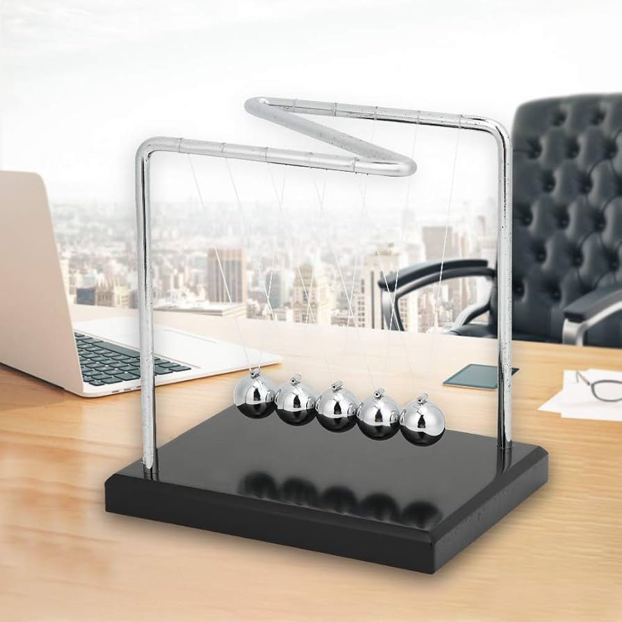 Amazon.com: QANYEGN Z Type Pendulum Sphere, Portable Desktop Metal