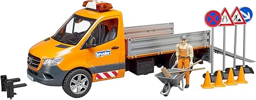 Miniatura 3 de Bruder 02677 MB Sprinter Municipal con controlador, módulo de luz + sonido y accesorios