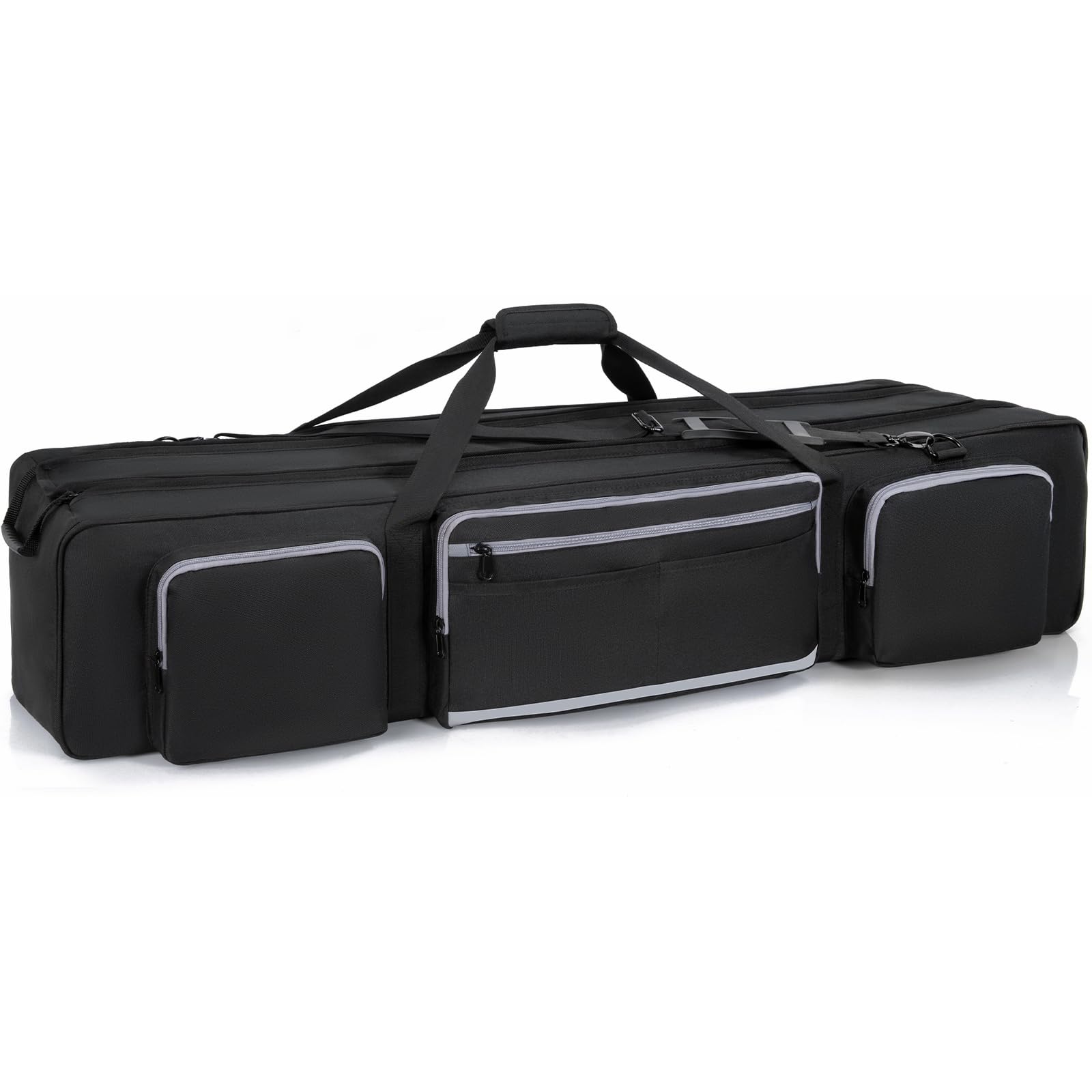 IBVIVIC Tripod Carrying Case, 40.6" Heavy Duty Tripod Bag with Padded Divider Light Stand Bag Dual Zipper Photo Studio Equipment Large Carrying Bag