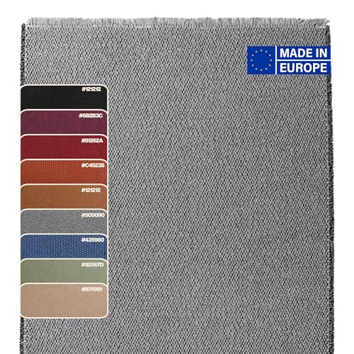 LUSA MIX Alfombra Cocina Lavable y Alfombra Pasillo Larga, Alfombras Rectangulares de Algodón con Flecos, Estilo Rústico y Moderno, Decorativa y Práctica para Hogar, Salón y Entrada, 60x90 cm Gris