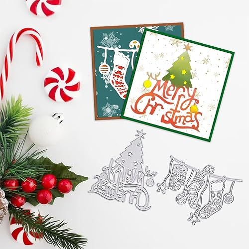 Miniatura 9 de Hying Troqueles de corte de copo de nieve de Navidad para hacer tarjetas, troqueles de nieve de vacaciones de invierno, plantillas de troqueles de