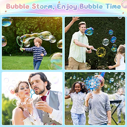 Oun Nana Bubble Wands Set, 28 Pcs Large Bubble Wands With Tray For Kids, Giant Bubble Wands Bubble Makers Bulk For Kids Summer Outdoor Bubble Party Favors #TOP6