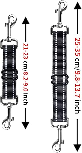 Miniatura 7 de Clip de seguridad para collar de punta, 2 clips de seguridad para perro, clip de seguridad para correa de perro, clip de seguridad reflectante