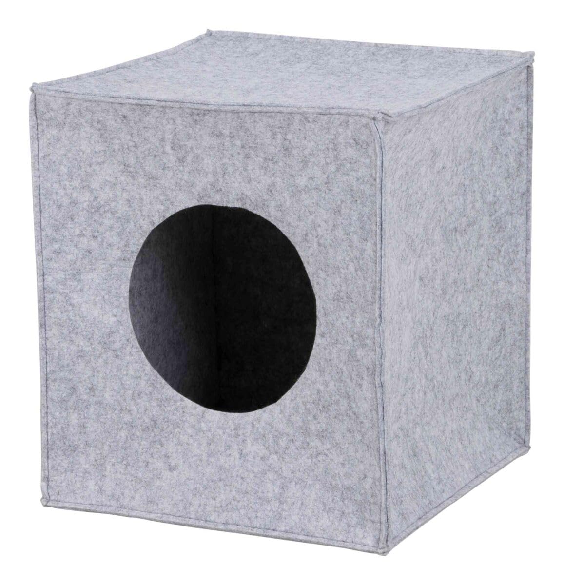Trixie 36313 Przytulna jaskinia Anton do regału, 33 × 33 × 37 cm, szara