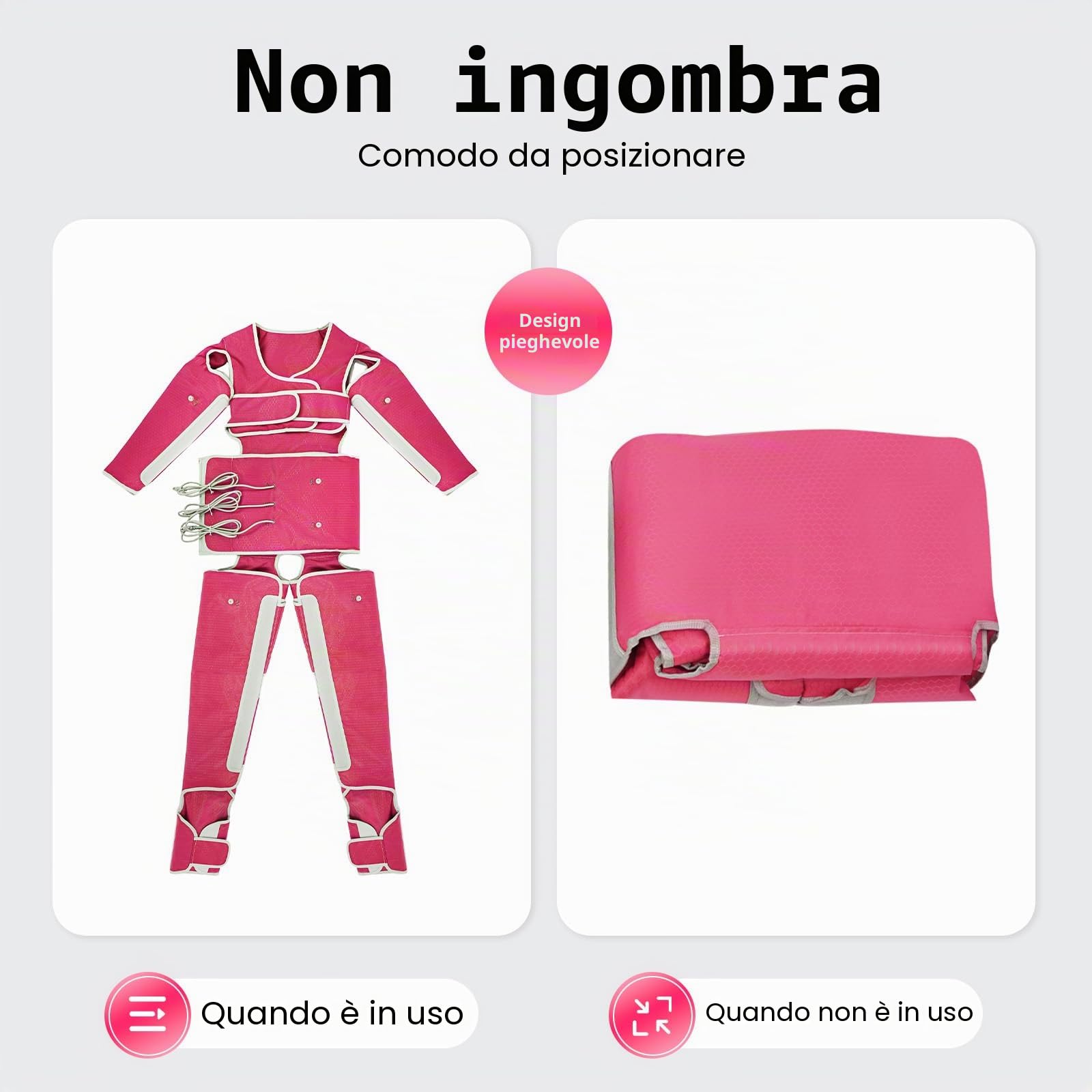 Macchina per drenaggio linfatico, 35 – 80 °C, per massaggi linfatici, terapia di compressione per perdita di peso intero corpo massaggiatore, pressoterapia a infrarossi lontani per la circolazione