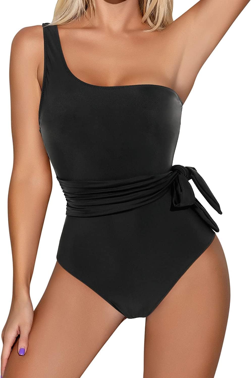 Asegrl Women's One Piece Swimsuits for Women Tummy Control Swimwear Dress Bathing Suit