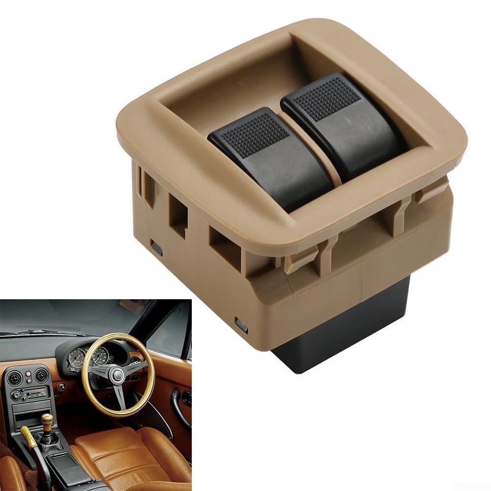 Interruttore elettrico per vetro NC11-66-350B-21, per Mazda Miata 1998-2000 console centrale, pulsante di ricambio per interruttore di accensione del finestrino