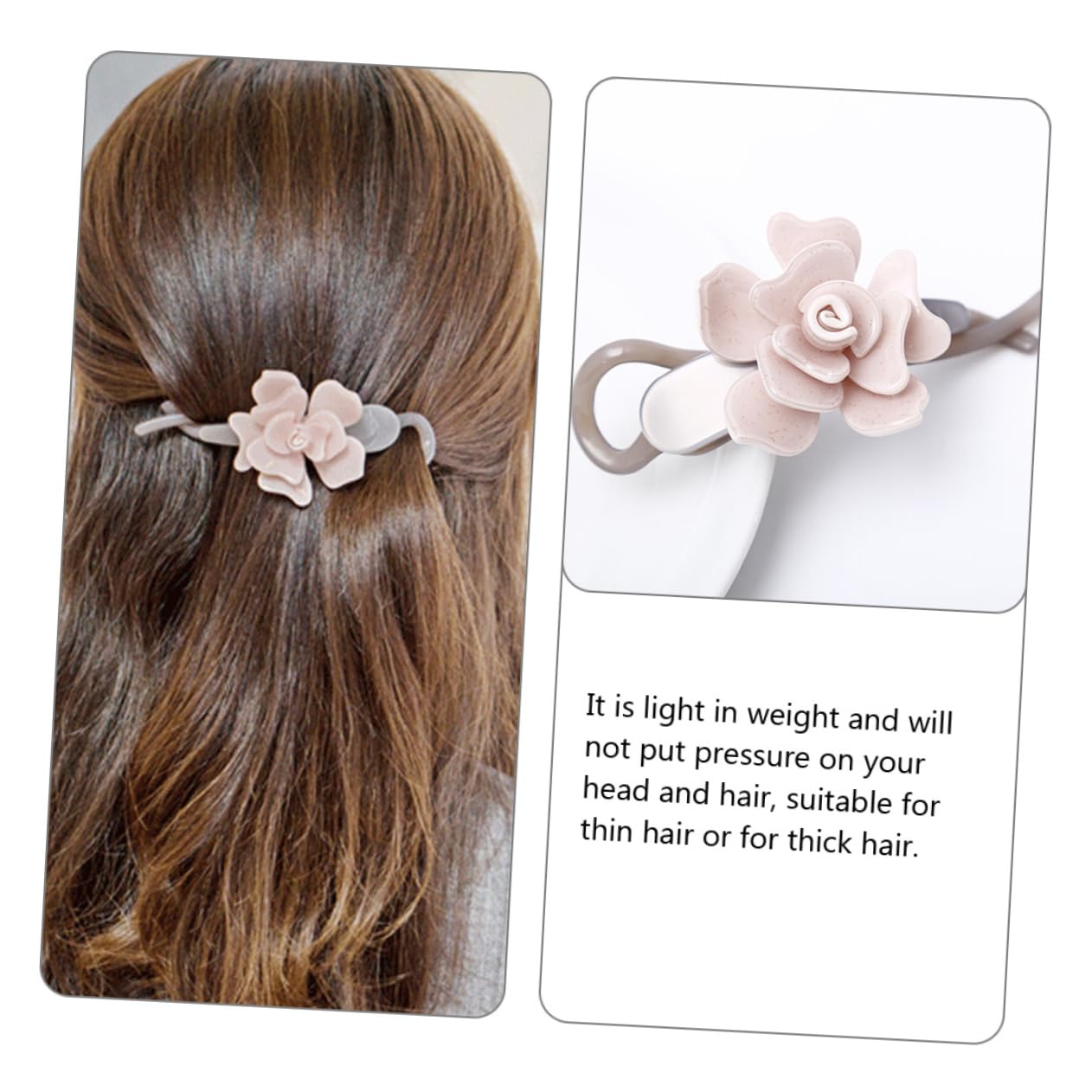 MAGICLULU 4 Piezas Clip de flor light hair clips pinzas decorativas para el cabello horquilla de novia pasadores de pelo pasador de pelo pinzas para el cabello pelo las flores