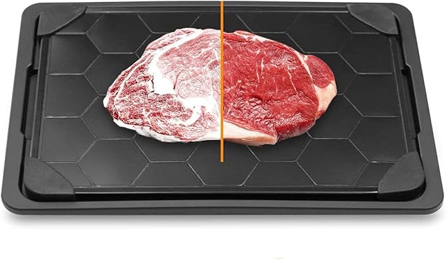 Taylor & Brown Defrost Tray Master Rapid Tray Aluminum Fast Heat Transfer Without Electricity Chemicals Microwave for Thawing Frozen Meat Food New Home Christmas Gift 33.5x23.5x3.5cm