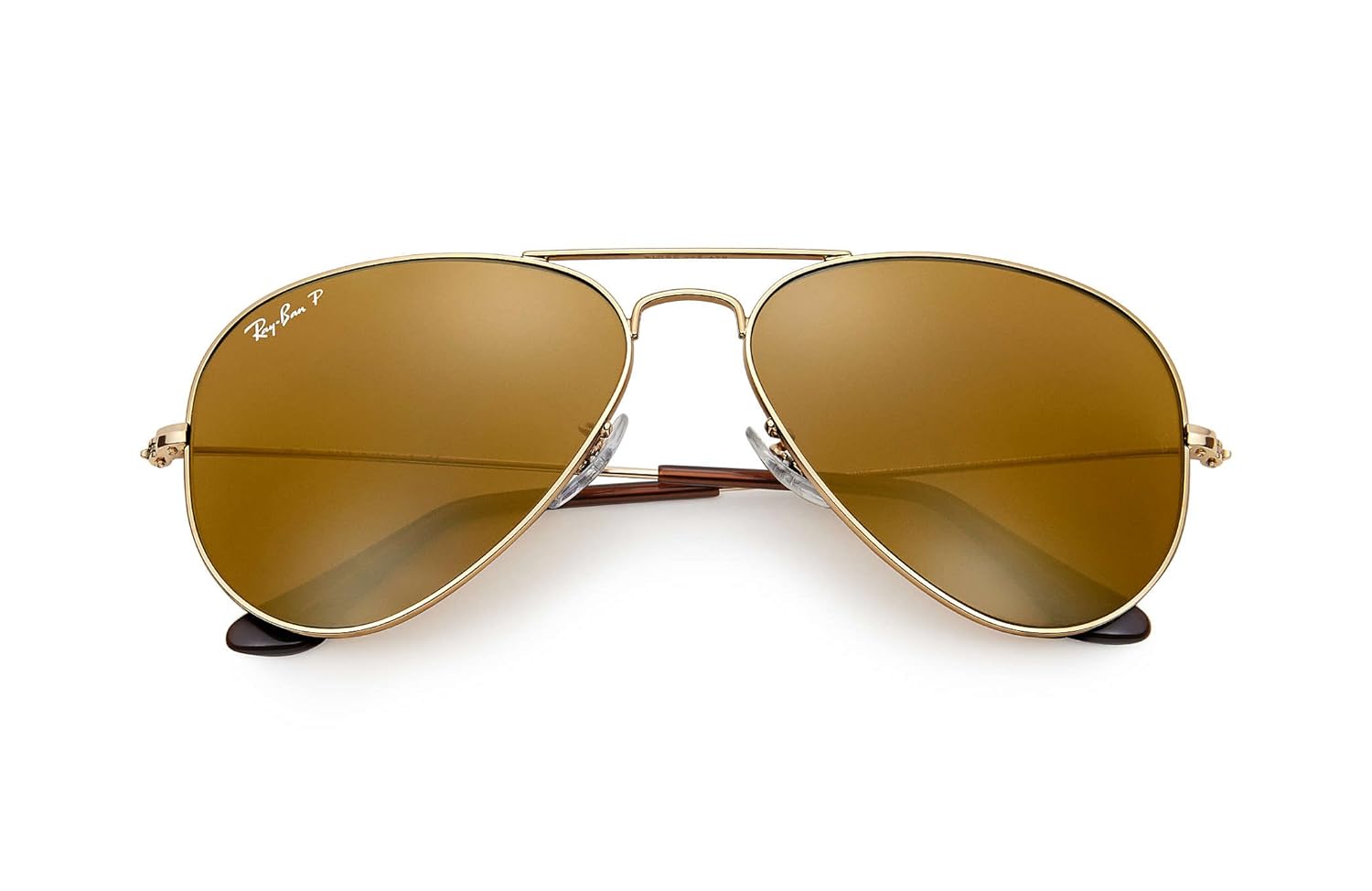 Ray-Ban RB3025 001 57 Unisex Aviator Sunglasses Polarized Gold Frame Brown Polarized Lens 001 57 58 Medium