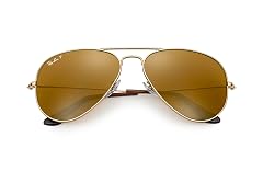 Ray-Ban RB3025 001 57 Unisex Aviator Sunglasses Polarized Gold Frame Brown Polarized Lens 001 57 58 Medium