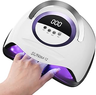 Timpou 300W UV LED Nagellampe, Professioneller Nageltrockner, Gel Nagellack, UV Nagellampe mit 72 Perlen, 4 Timer-Einstellungen, Automatischer Sensor, LCD-Display