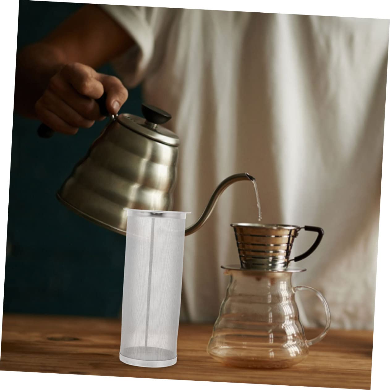 Infusor Colador de Café Frío de Acero Inoxidable para Jarra