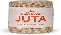 Barbante Cru, Euroroma, Juta Natural, 10/4, Rolo de 125 Metros