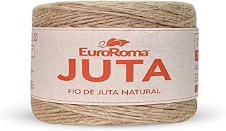 Barbante Cru, Euroroma, Juta Natural, 10/4, Rolo de 125 Metros