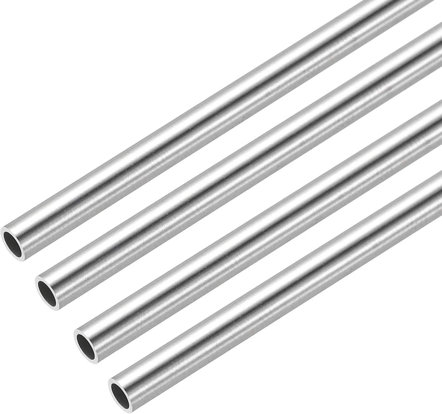 MECCANIXITY 316L Stainless Steel Capillary Tube, OD 3.5mmx0.5mm Wall Thickness 305mm L Seamless Straight Stainless Pipe Metal Tubing for Construction/Industry Machinery/Crafting,Pack of 4